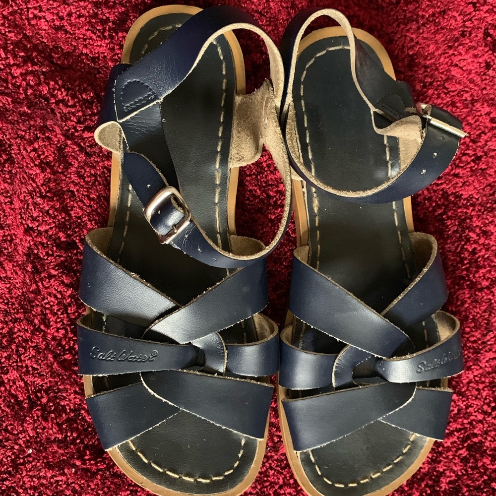 Salt Water Sandals- Navy